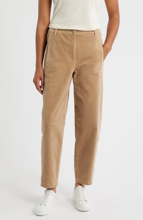 Ankle Lantern Corduroy Pants