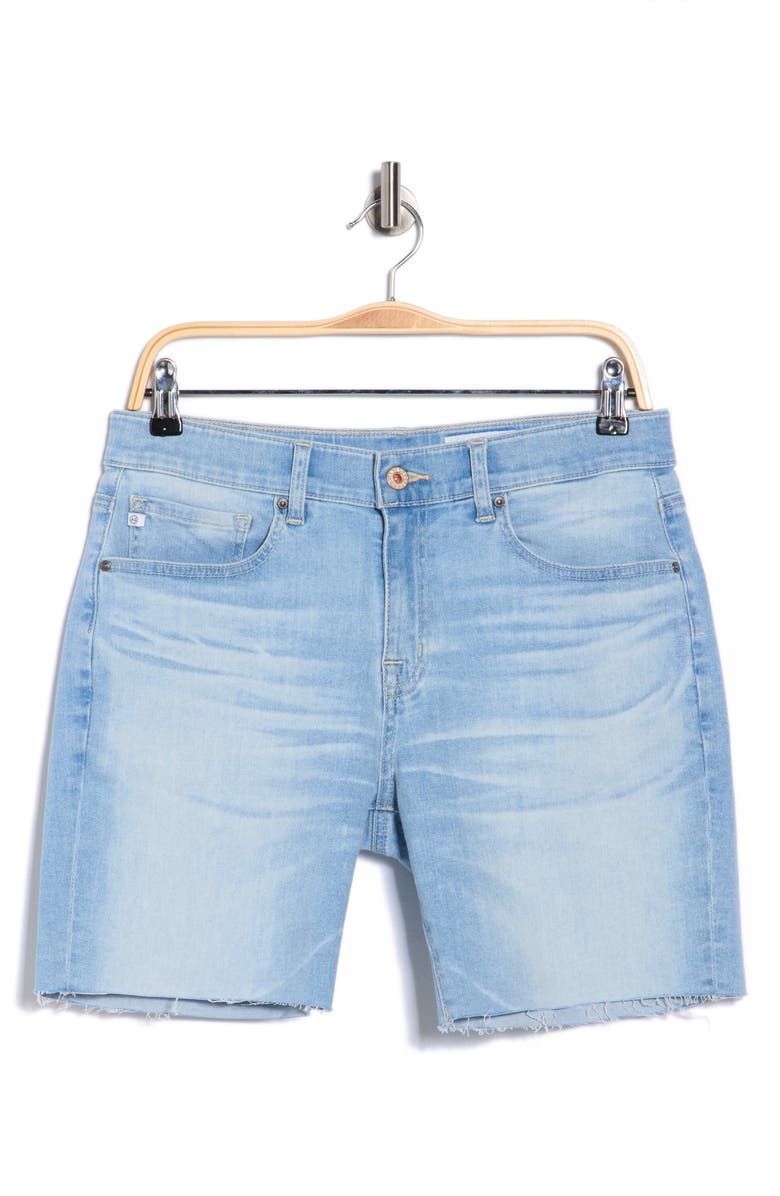 AG Ex-Boyfriend Mid Thigh Denim Shorts, Alternate, color,