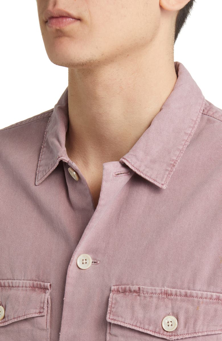 AllSaints Spotter Button-Up Shirt Jacket, Alternate, color, Ashed Pink
