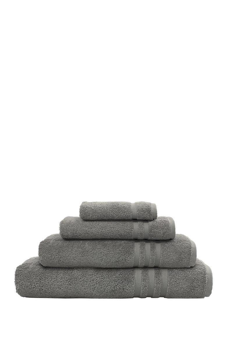Denzi 4-Piece Towel Set - Dark Grey, Main, color, DARK GREY