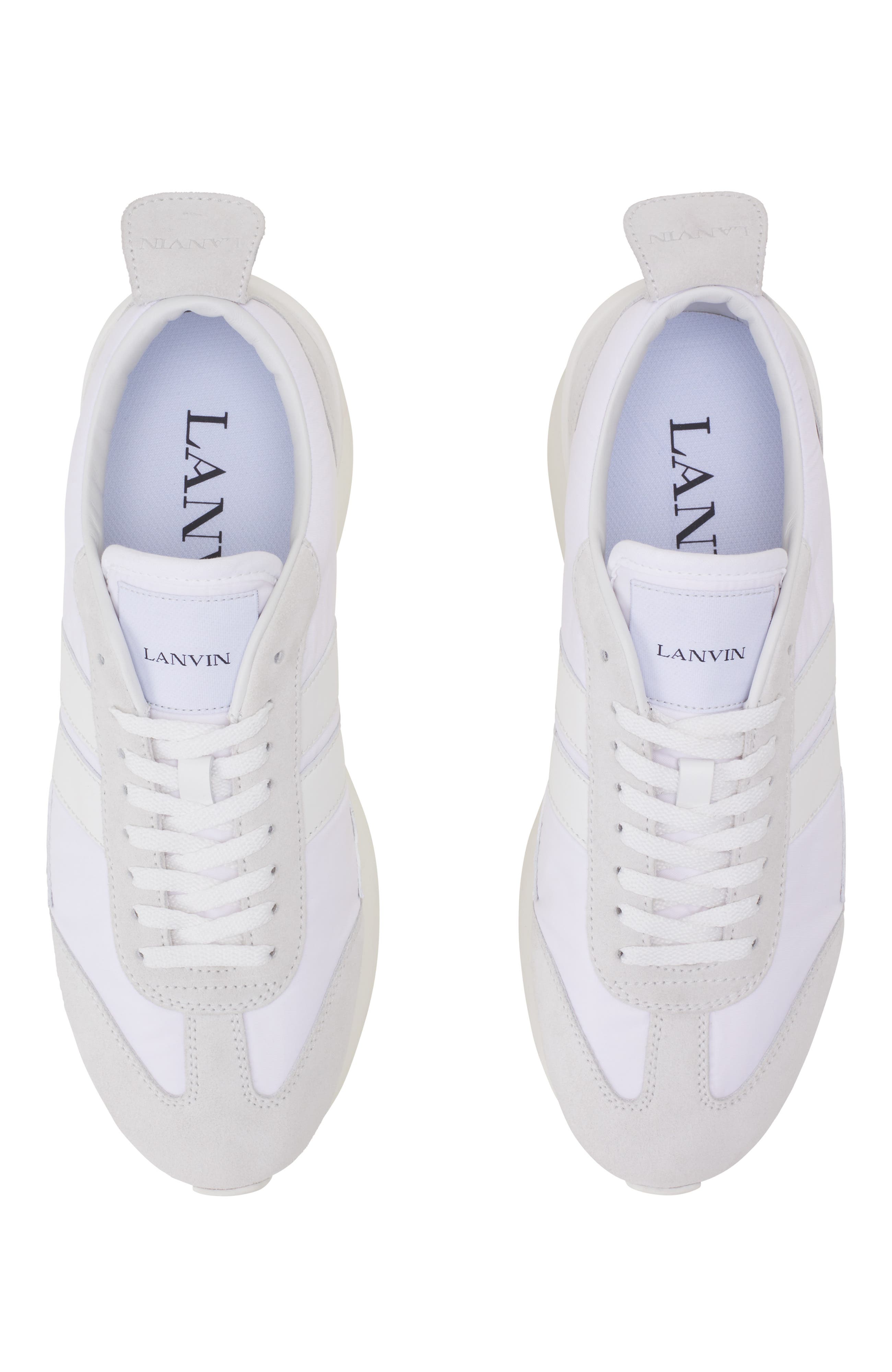 Lanvin Bumpr Sneakers In Nylon, Alternate, color, White