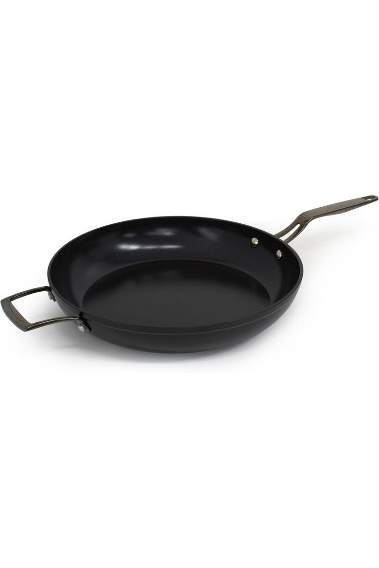 12.6 inch Induction Frying Pan, Main, color, Black