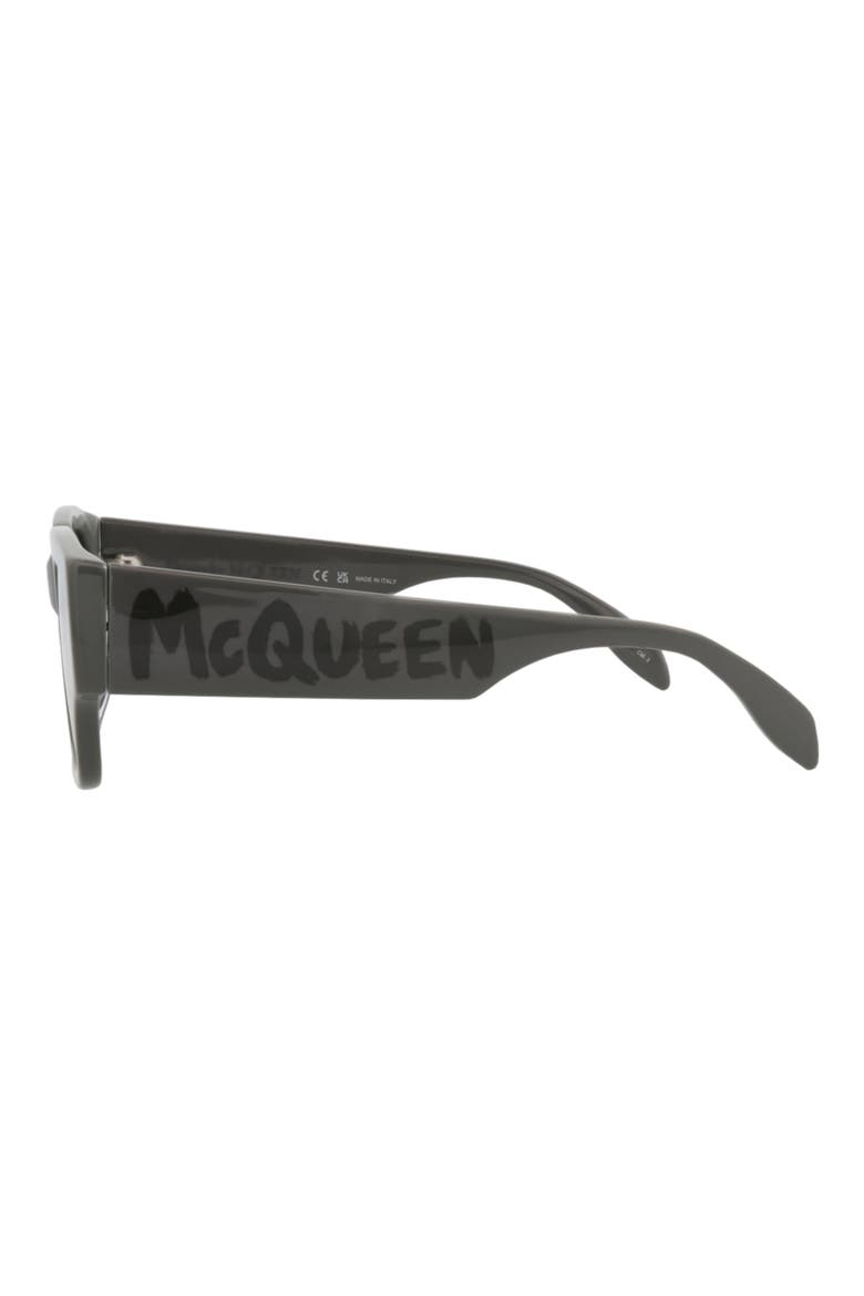 56mm Square Sunglasses, Alternate, color, GREY GREY SILVER
