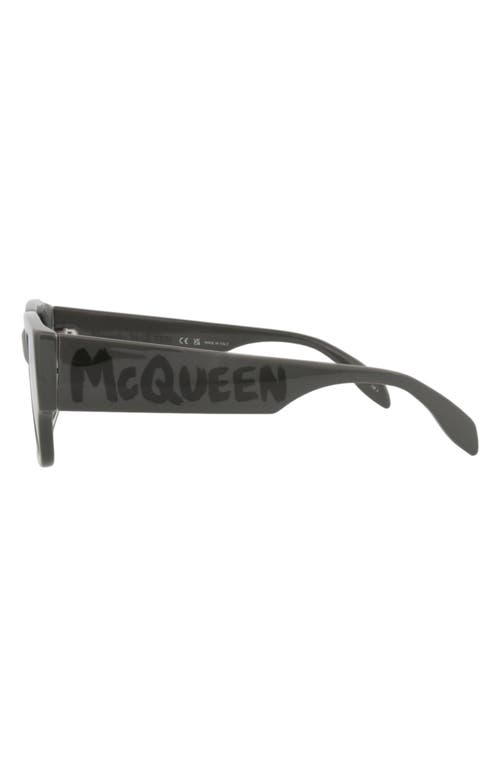 Alexander Mcqueen Mcqueen 56mm Square Sunglasses In Gray