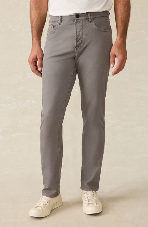 Faherty Comfort Twill 5-pocket Pants In Gray