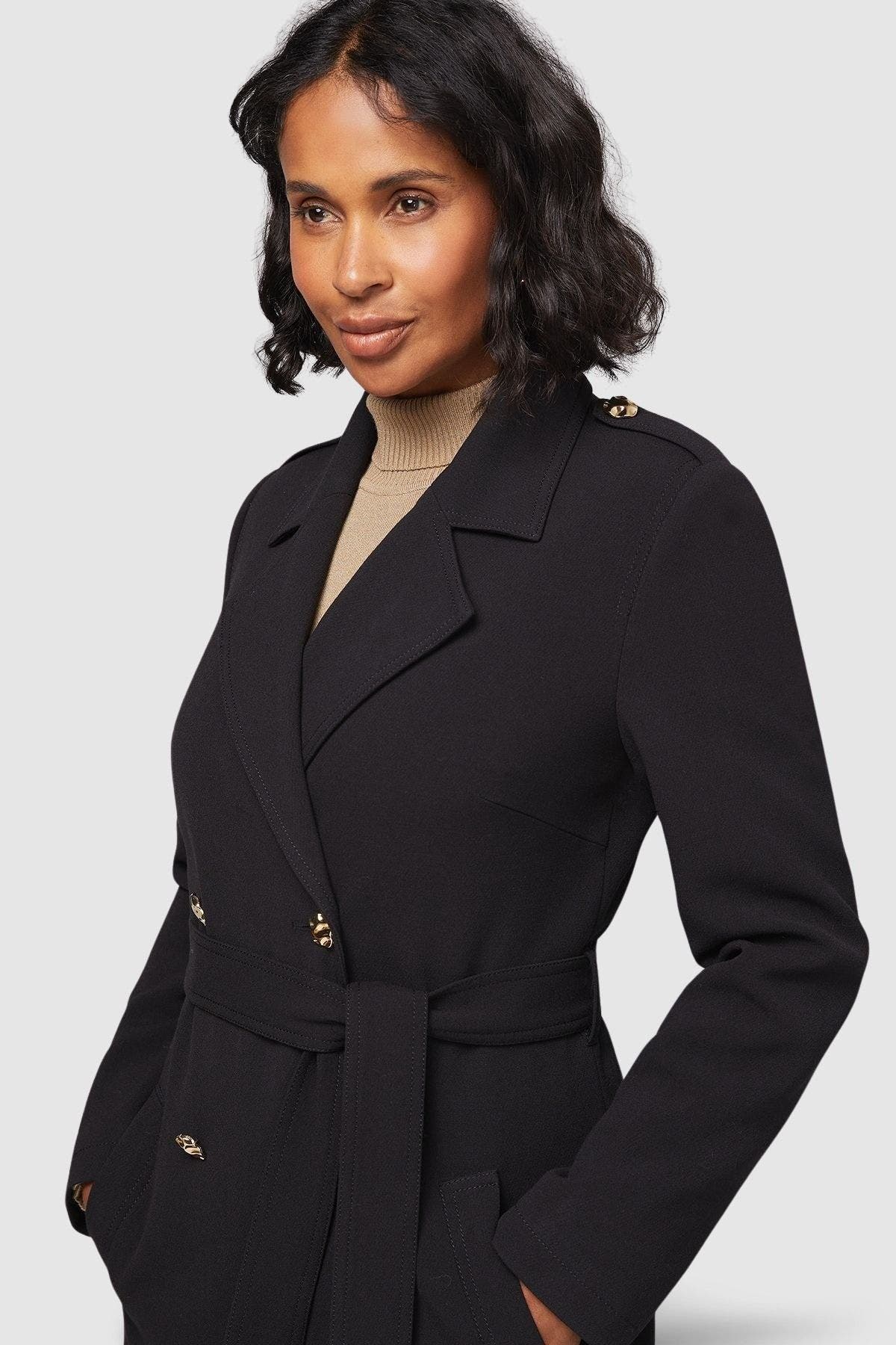 Double Crepe Trench Coat - image 2