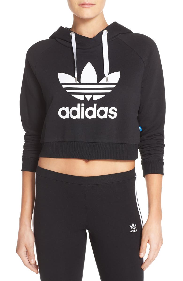 adidas Originals Crop Hoodie, Main, color,