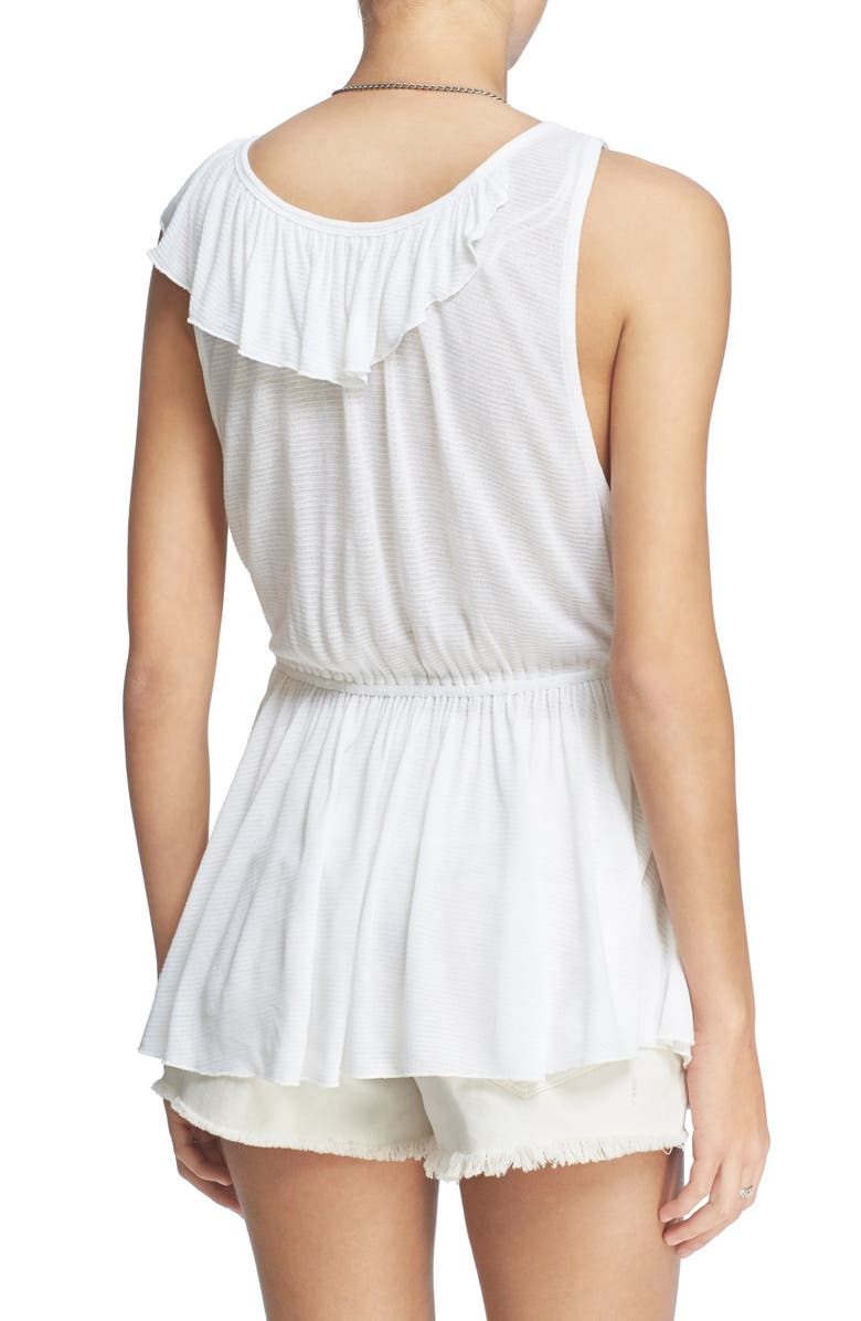 Free People 'Float Away' Asymmetrical Ruffle Tank, Alternate, color, 