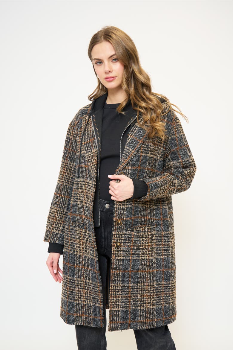 Daphne Dickey Coat, Main, color, Plaid