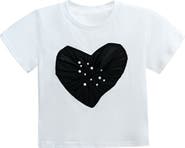 Mimi Tutu Pearl Heart Applique T-Shirt
