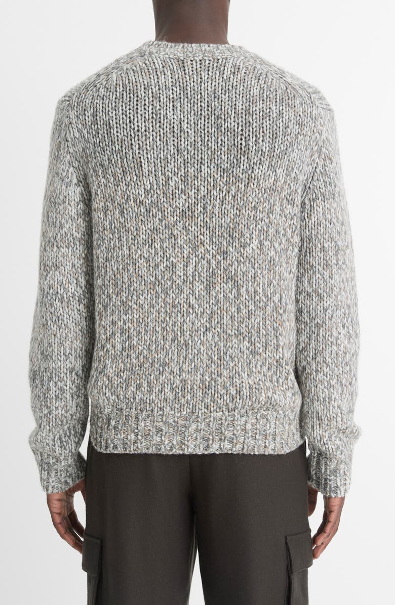 Vince Homespun Marl Sweater, Alternate, color, Medium Grey Combo