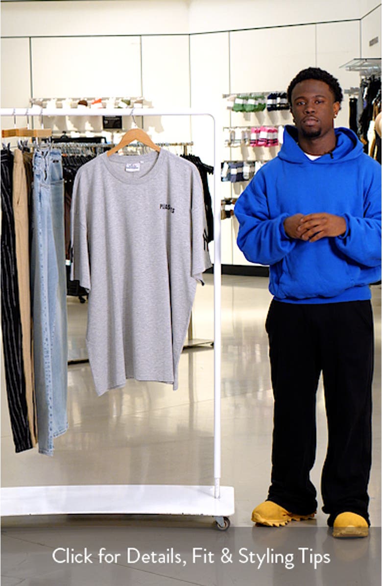 Men's PLEASURES Gray New York Yankees Team T-Shirt, sales video thumbnail