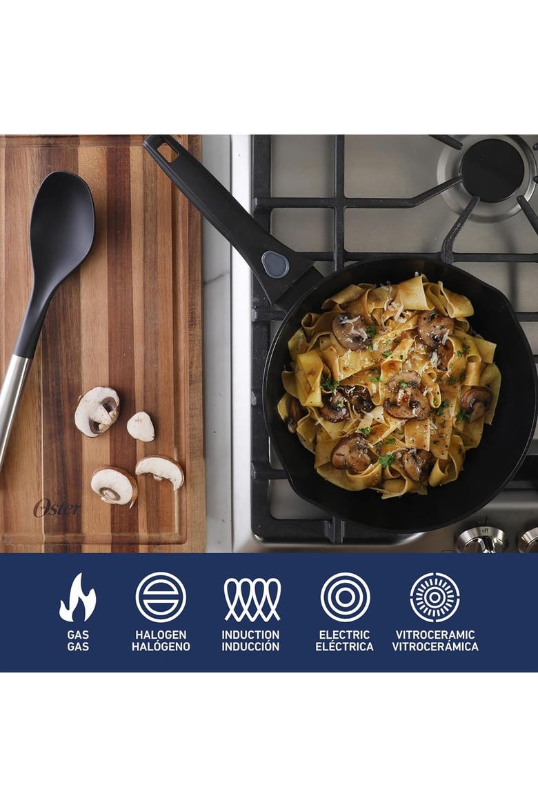 13 Piece Nonstick Cookware Combo Set in Matte Black, Alternate, color, Black