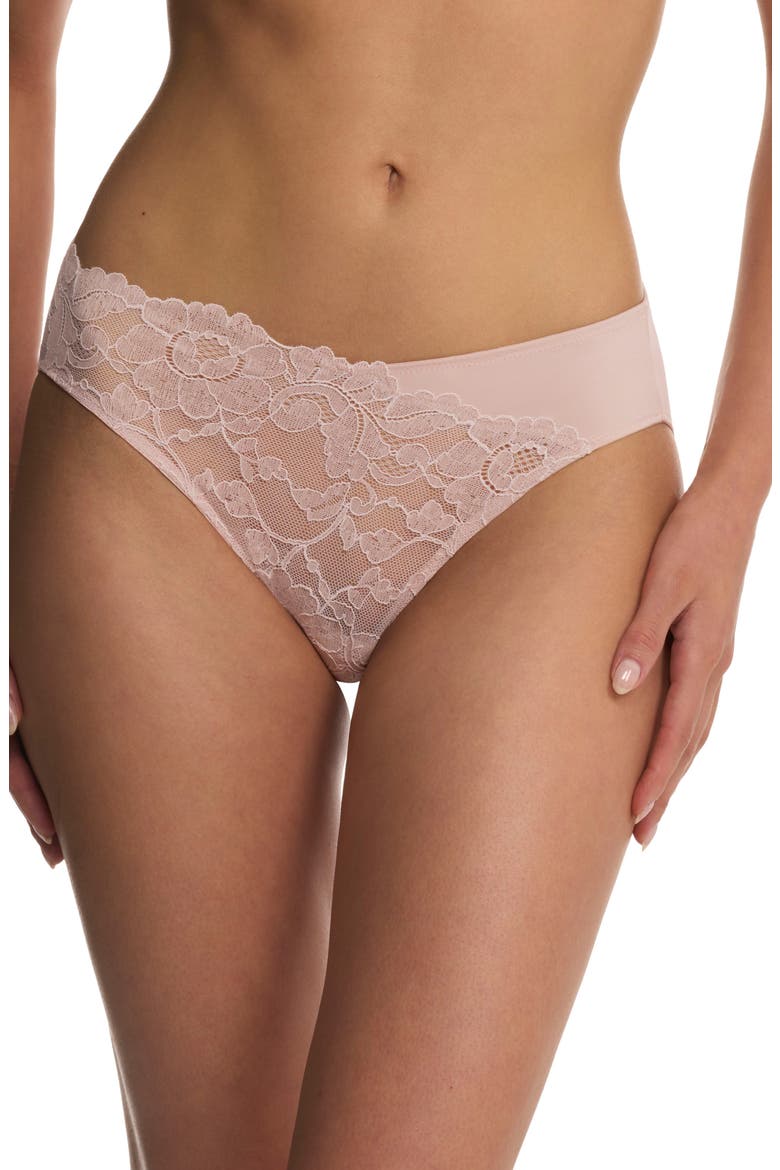 Peony Bikini Briefs, Main, color, ROSE BEIGE/ PINK PEARL