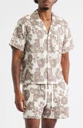 RIZORT Nathan Floral Cotton & Viscose Blend Camp Shirt
