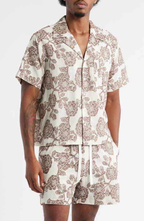 RIZORT Nathan Floral Cotton & Viscose Blend Camp Shirt