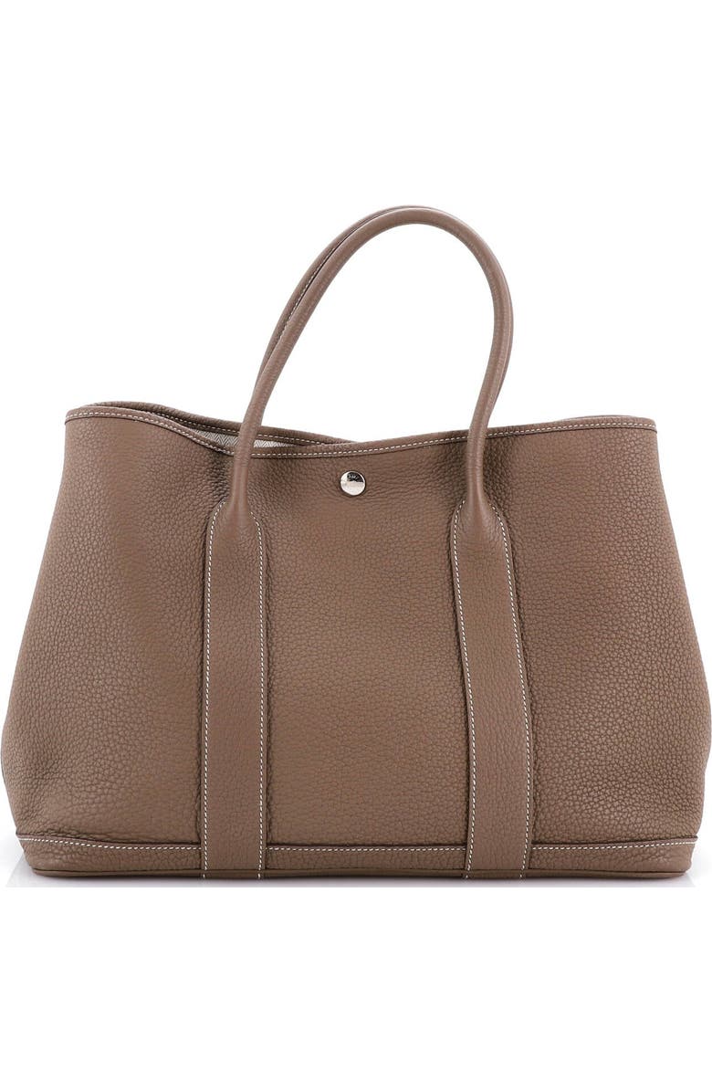 Pre-Owned Hermes Garden Party Tote Leather 36, Alternate, color, Etoupe