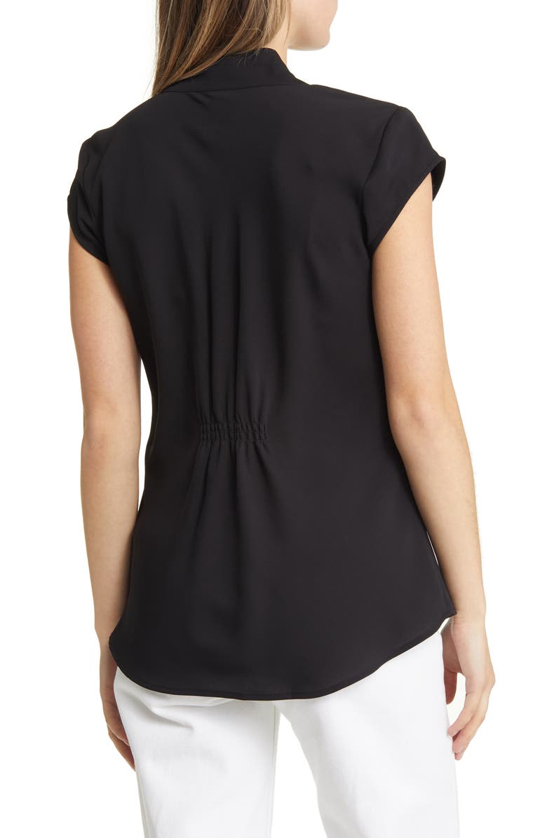 NIC+ZOE Day to Night Cap Sleeve Top, Alternate, color, Black Onyx