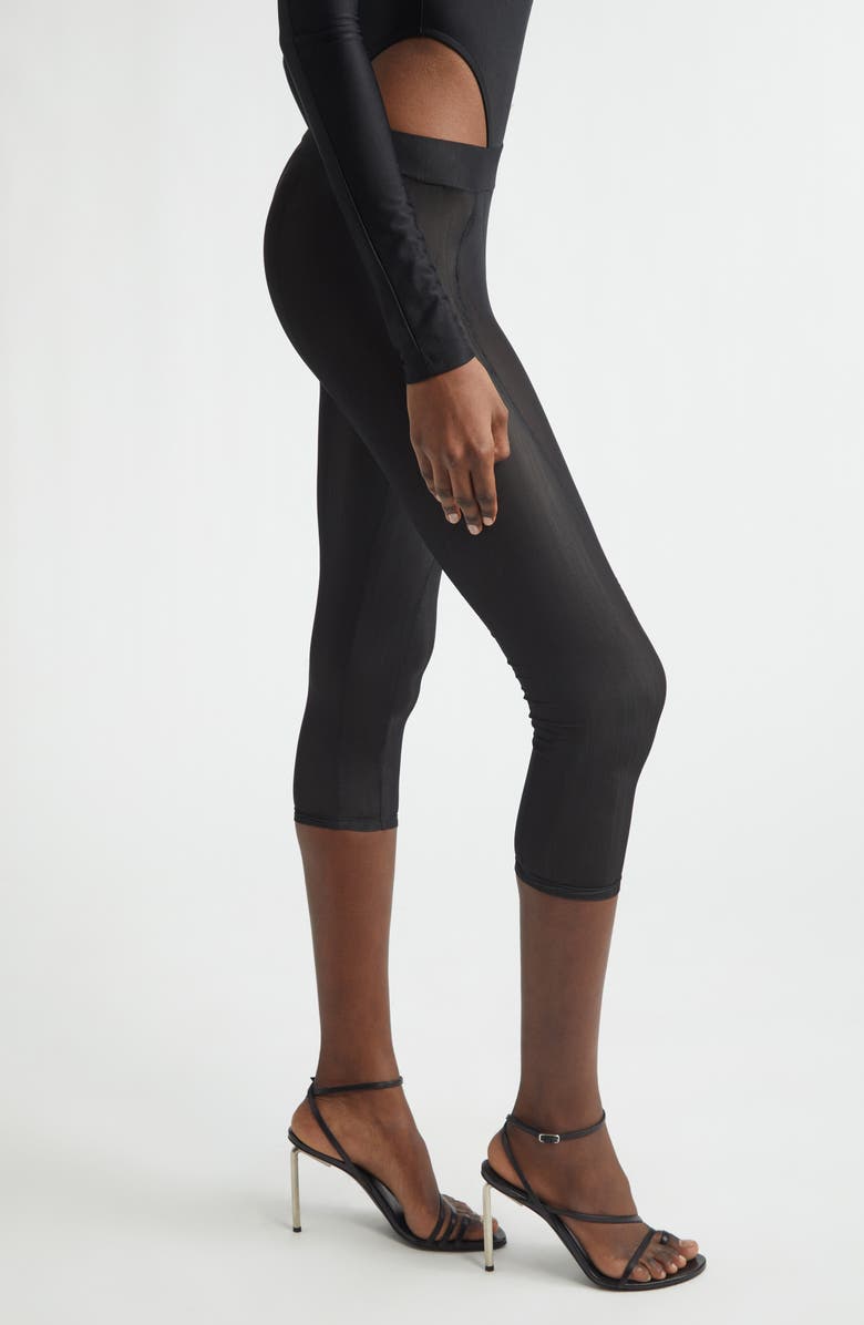 LaQuan Smith Solid Capris, Alternate, color, Black
