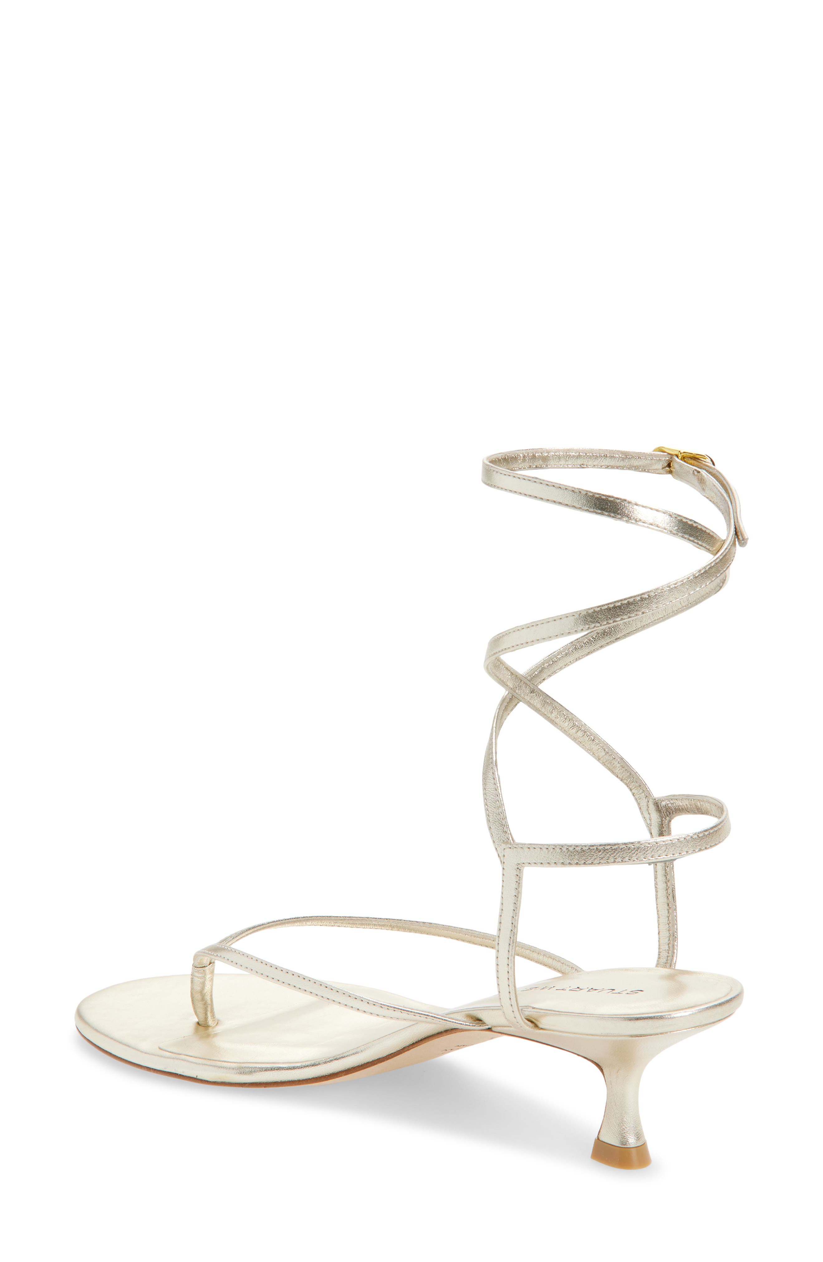 Stuart Weitzman Cabo II Sandal, Alternate, color, Light Gold