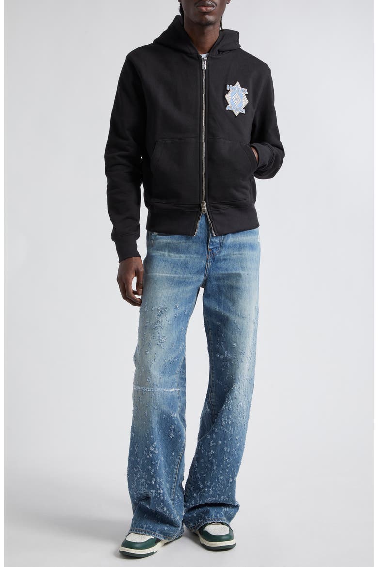 Hotel Zip Hoodie, Main, color, BLACK