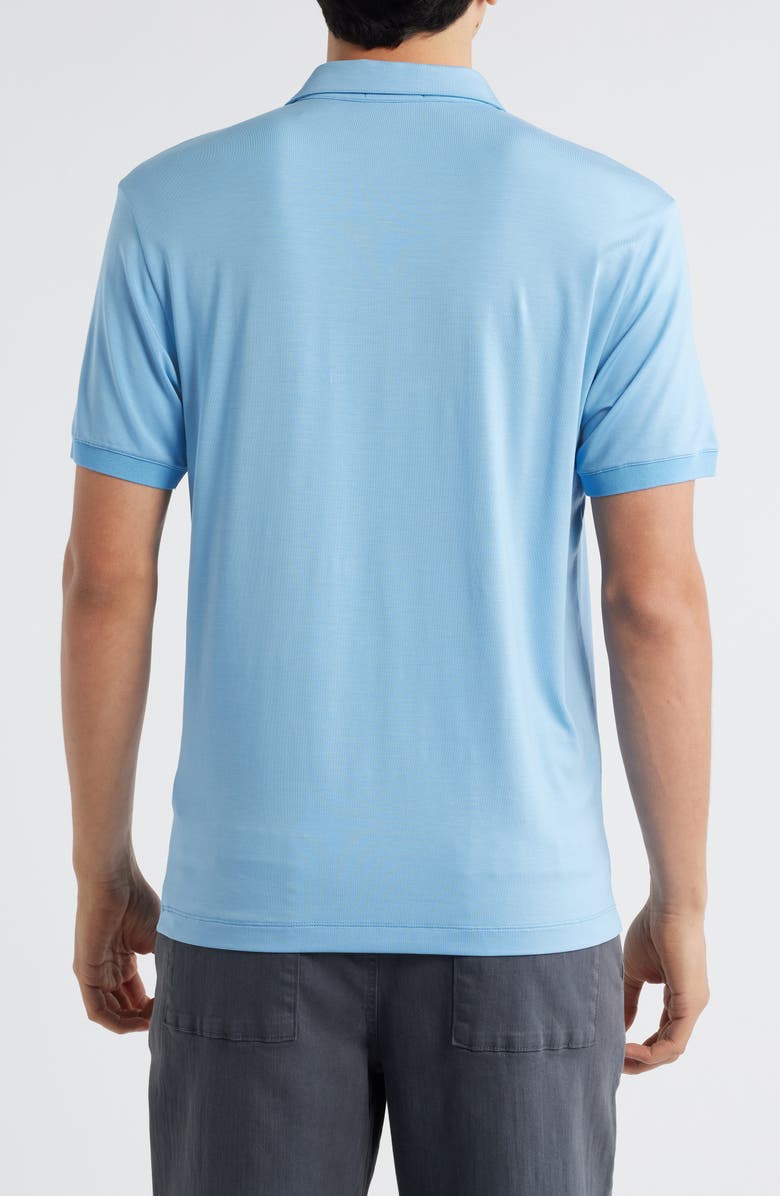 Theory Noran Jersey Polo, Alternate, color, Carbon Bax