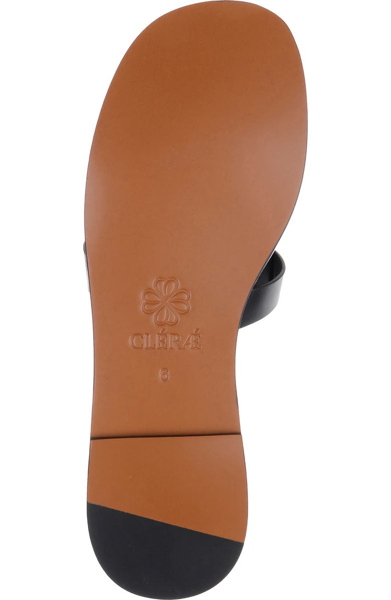 CLERAE Ilena Slide Sandal, Alternate, color, Black Leather