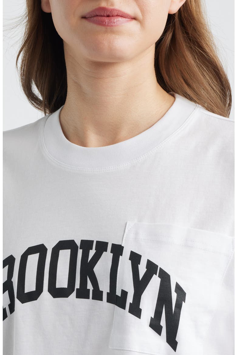 Brooklyn Cotton Pocket T-Shirt, Alternate, color, WHITE