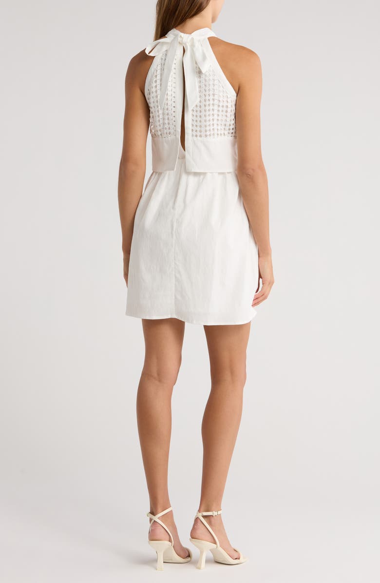 Reiss Eden Sleeveless Broderie Dress, Alternate, color,