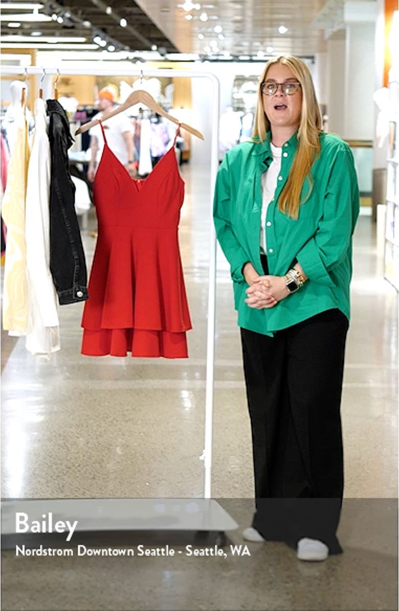 Double Flounce Skater Minidress, sales video thumbnail