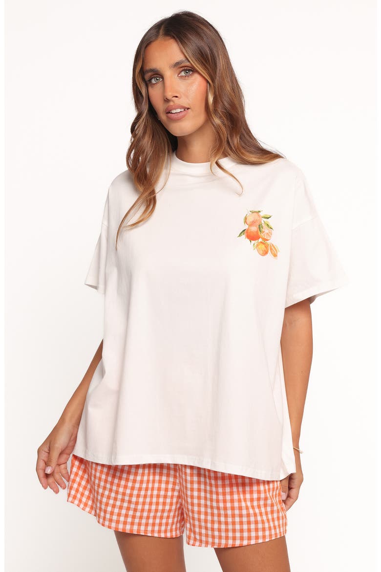 Emilia T-Shirt & Shorts, Alternate, color, APEROL ORANGE
