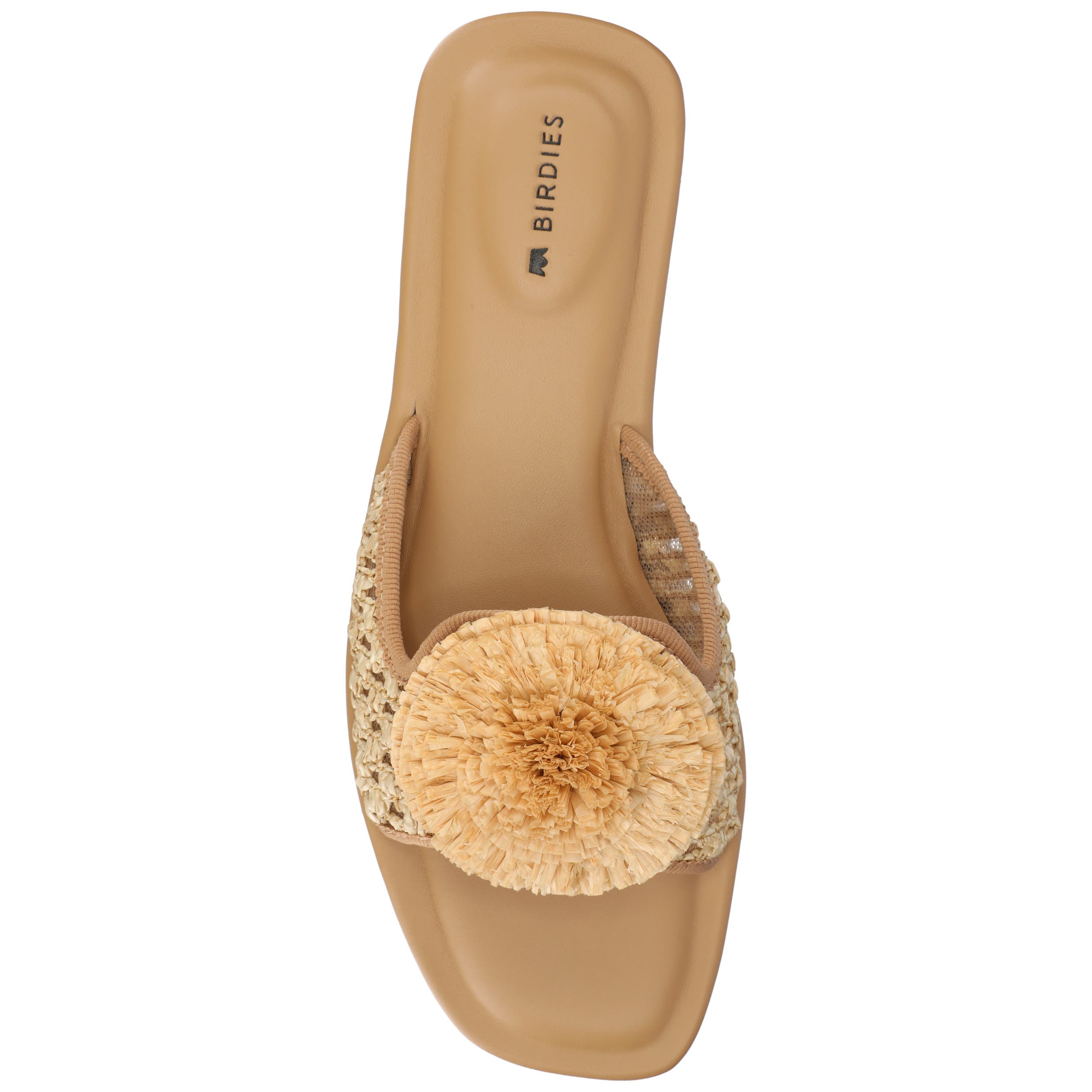 Birdies The Kiwi Pom Sandal, Alternate, color, Tan Openweave