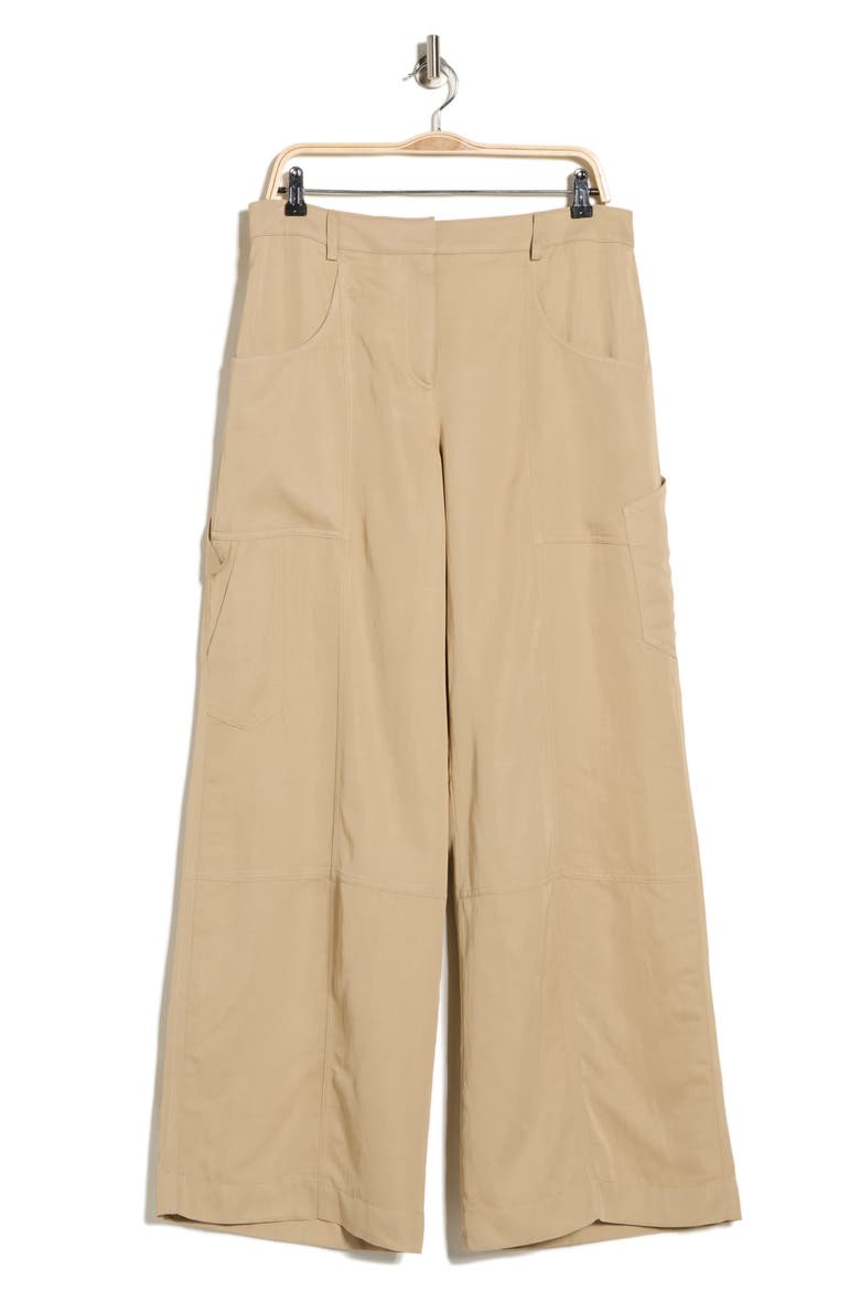 Chrystie Street Wide Leg Utility Pants, Main, color, TRAVERTINE