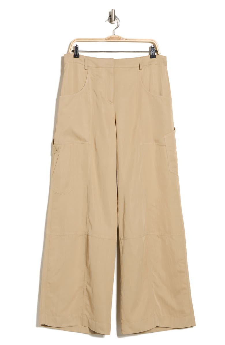 TWP Chrystie Street Wide Leg Utility Pants, Main, color, Travertine