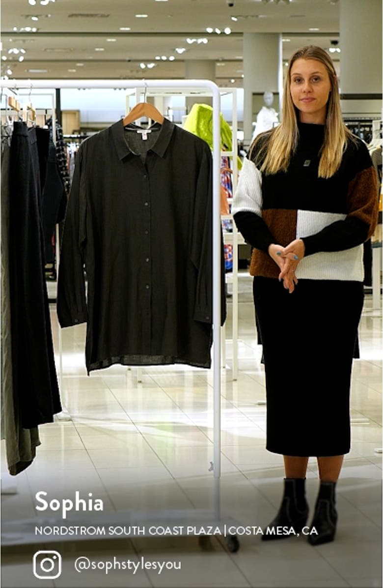 Classic Easy Organic Linen Button-Up Shirt, sales video thumbnail