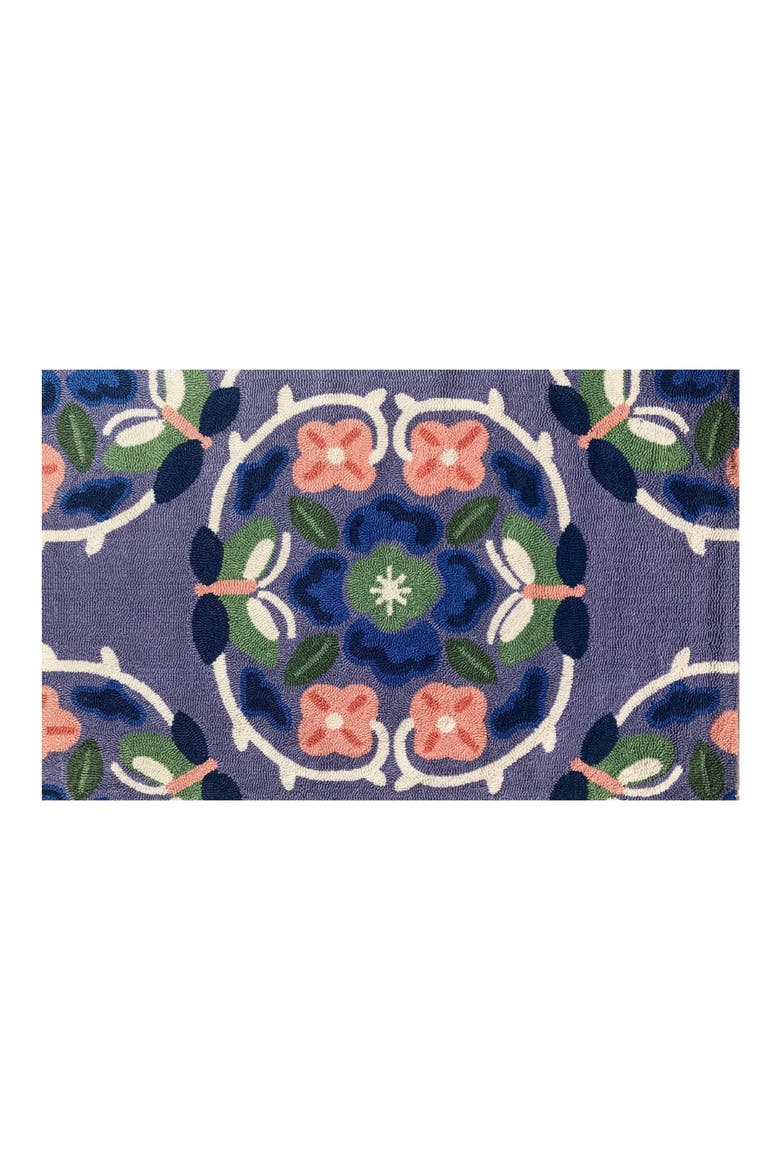 Butterfly Medallion Doormat, Main, color, LAVANDER MULTI