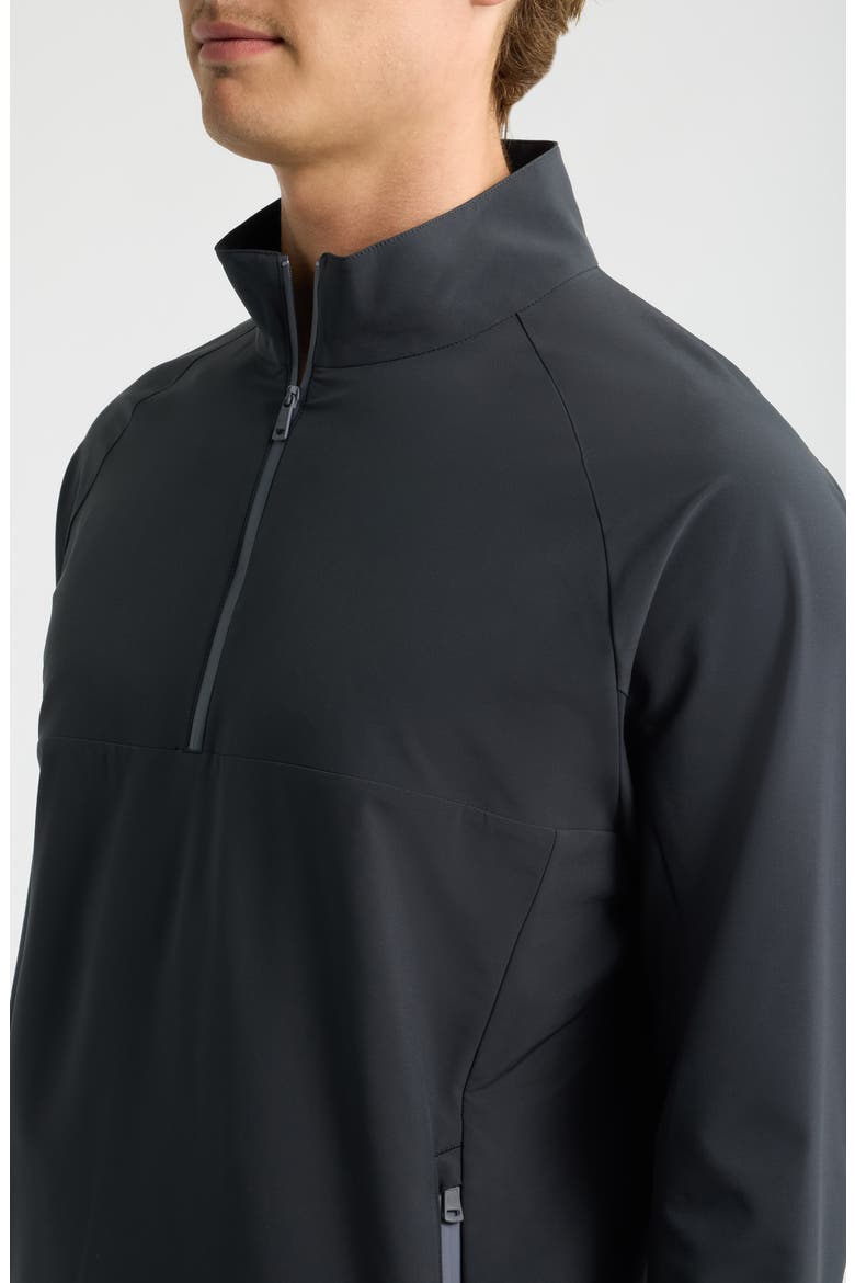 Dunes Half-Zip Performance Pullover, Alternate, color, BLACK