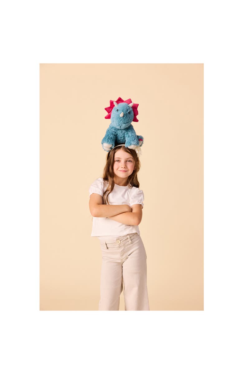 Warmies Triceratops Plush Toy, Alternate, color, Turquoise/Aqua