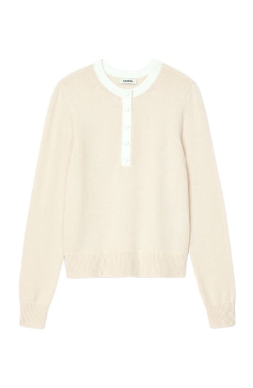 Sandro Wool And Cashmere Sweater In Nude