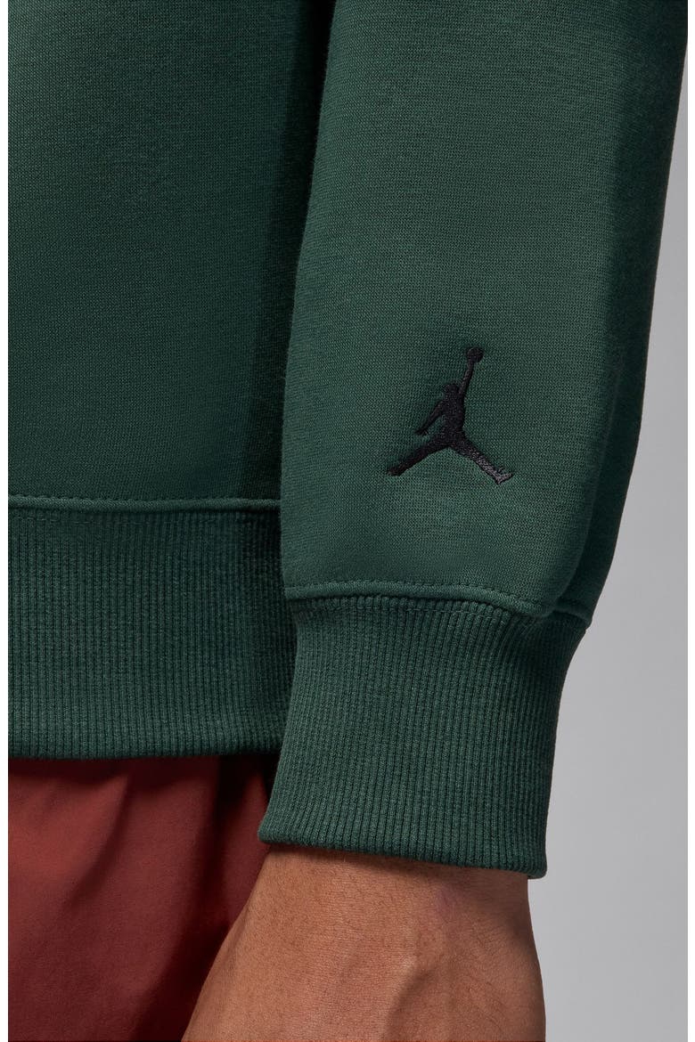 Holiday Tree Graphic Sweatshirt, Alternate, color, MIDNIGHT GREEN/ BLACK