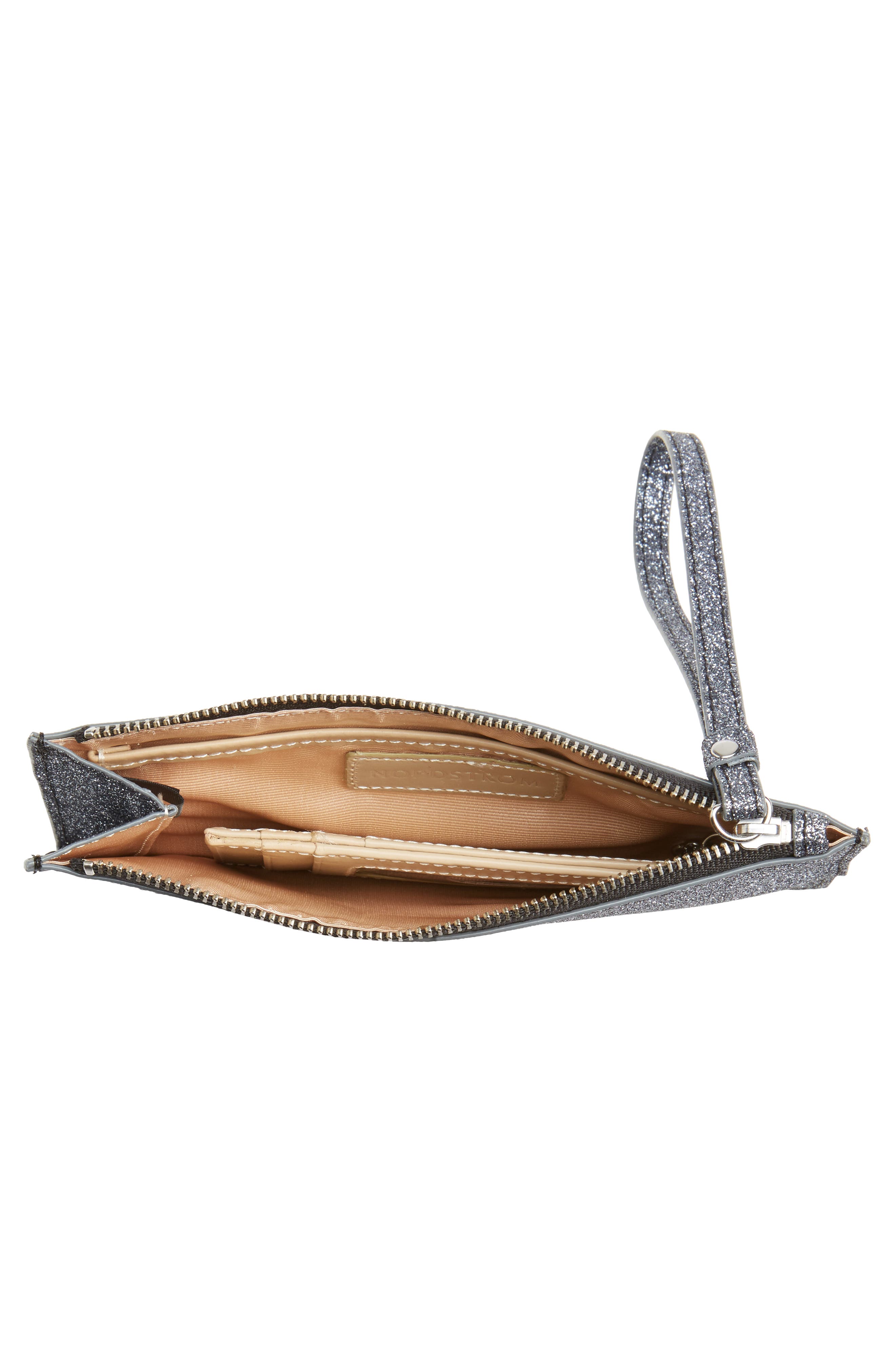 Shimmer Wristlet, Alternate, color, GUNMETAL