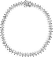 Haus of Brilliance 14K White Gold 5 1/2 Cttw Round Diamond 2-Prong Tennis Bracelet