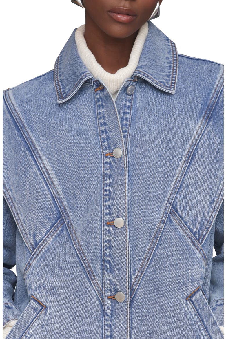Oversize Denim Jacket, Alternate, color, 80S BLUE WASH