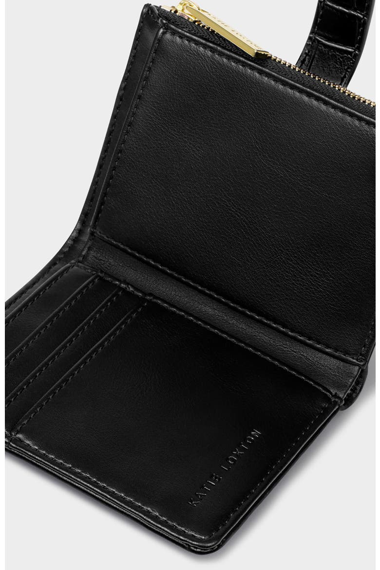 Orin Twist Lock Purse, Alternate, color, Black/Black Croc