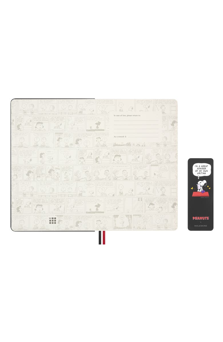 Moleskine Peanuts Snoopy Large Ruled Notebook, Alternate, color, Black