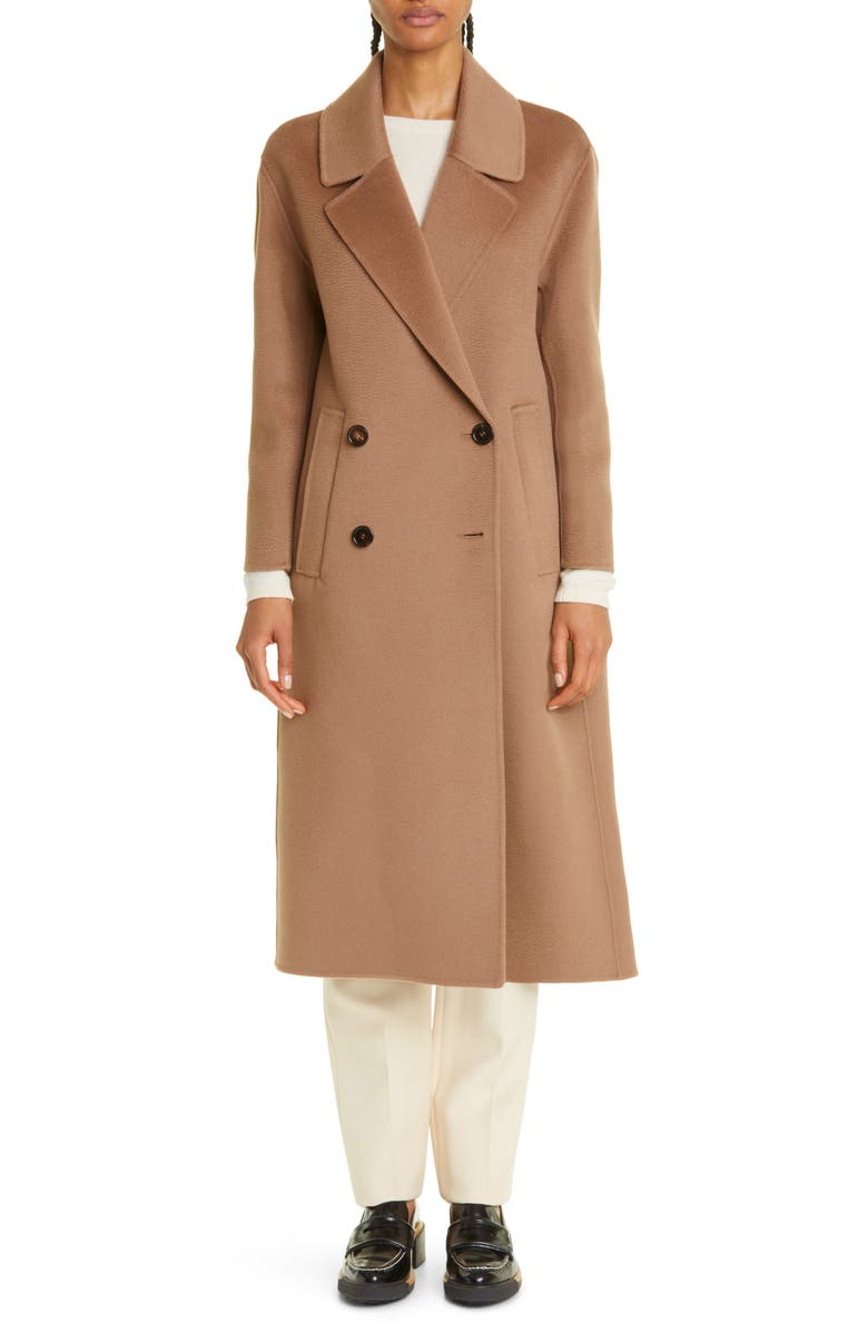 Max Mara Mattia Double Breasted Wool & Cashmere Coat, Main, color,