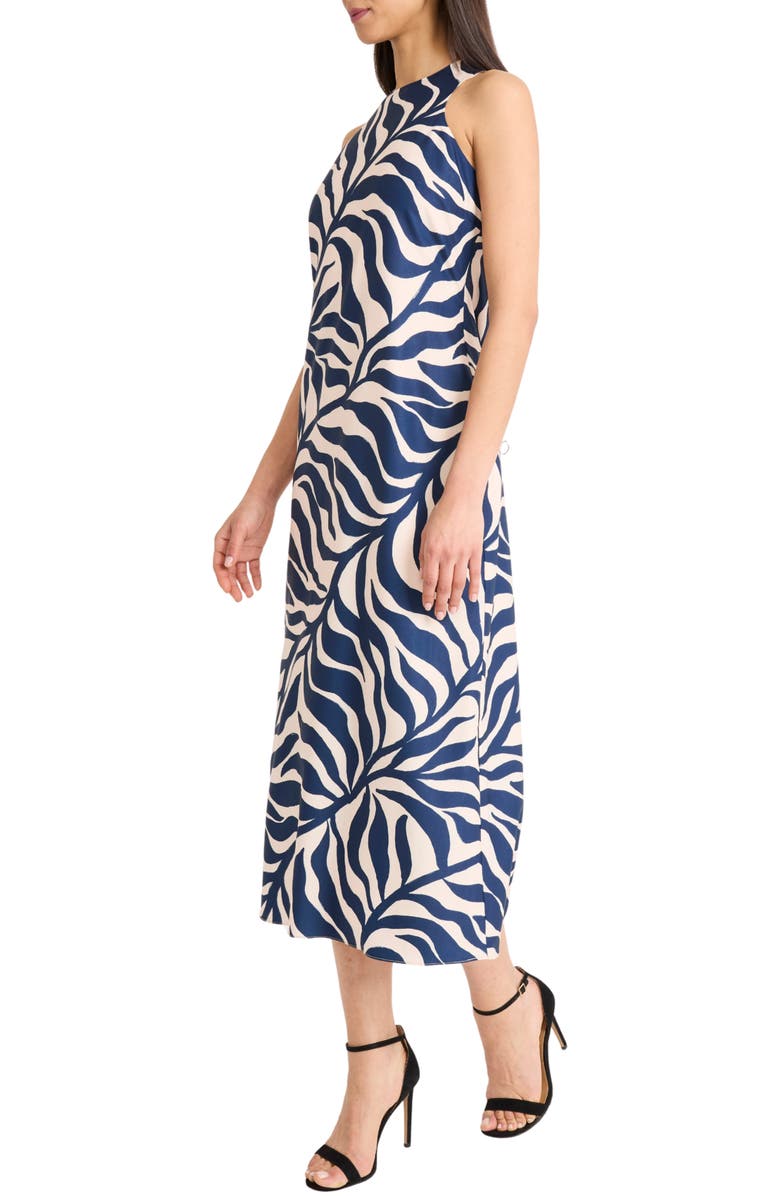 Donna Morgan Print Sleeveless Maxi Dress, Alternate, color, Cream/ Navy