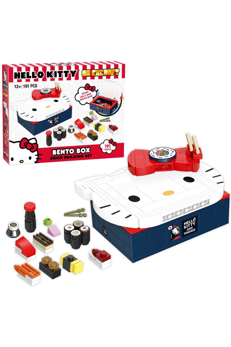 Hello Kitty Bento Box Building Set, Main, color, Pink