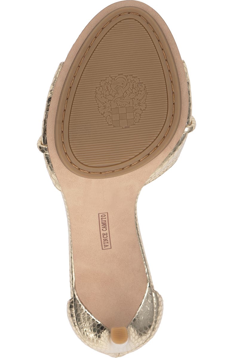 Vince Camuto Alinna Ankle Strap Sandal, Alternate, color, Egyptian Gold