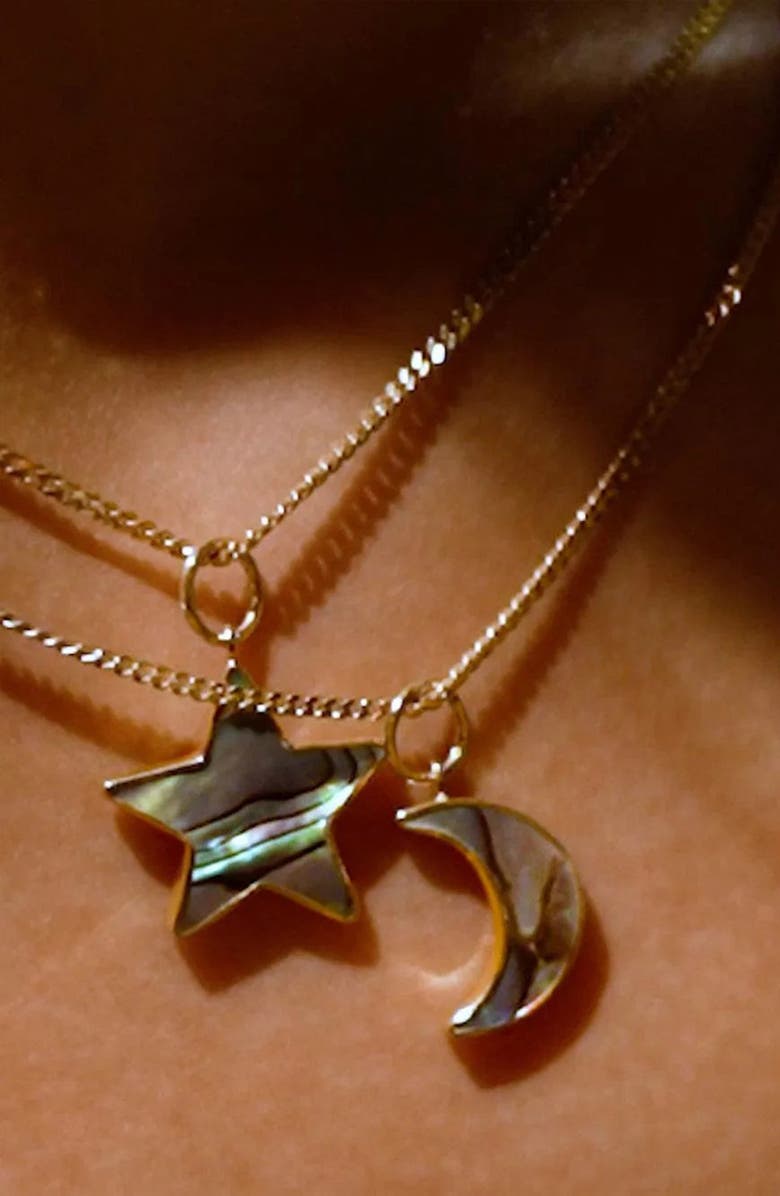 Freya Rose Star Paua Pendant, Alternate, color, Star
